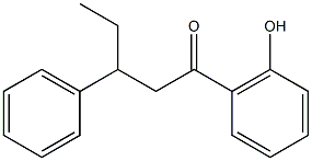 1-(2-Hydroxyphenyl)-3-phenyl-1-pentanone Struktur