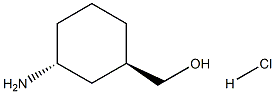 (1R,3R)-3-Amino-cyclohexyl-methanol hydrochloride Struktur