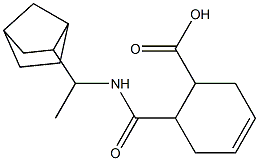 6-{[(1-bicyclo[2.2.1]hept-2-ylethyl)amino]carbonyl}-3-cyclohexene-1-carboxylic acid Struktur