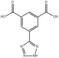 1,3-Benzenedicarboxylic acid, 5-(2H-tetrazol-5-yl)- Struktur