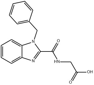 N-[(1-BENZYL-1H-BENZIMIDAZOL-2-YL)CARBONYL]GLYCINE Struktur