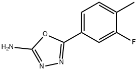 5-(3-fluoro-4-methylphenyl)-1,3,4-oxadiazol-2-amine Struktur