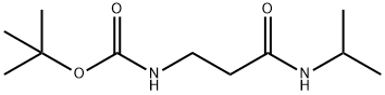 tert-butyl 3-(isopropylamino)-3-oxopropylcarbamate Struktur