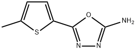 5-(5-methylthiophen-2-yl)-1,3,4-oxadiazol-2-amine Struktur