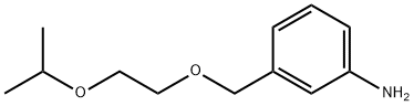 3-{[2-(propan-2-yloxy)ethoxy]methyl}aniline Struktur