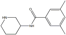 3,5-dimethyl-N-(piperidin-3-yl)benzamide Struktur