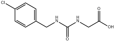 2-({[(4-chlorophenyl)methyl]carbamoyl}amino)acetic acid Struktur