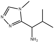 2-methyl-1-(4-methyl-4H-1,2,4-triazol-3-yl)propan-1-amine Struktur