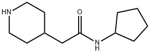 N-cyclopentyl-2-piperidin-4-ylacetamide Struktur