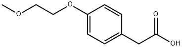 2-[4-(2-methoxyethoxy)phenyl]acetic acid Struktur