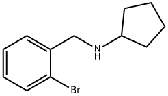 N-[(2-bromophenyl)methyl]cyclopentanamine Struktur