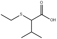 2-(ethylsulfanyl)-3-methylbutanoic acid Struktur