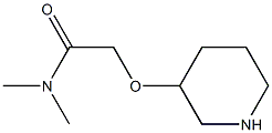 N,N-dimethyl-2-(piperidin-3-yloxy)acetamide Struktur