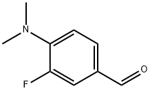 4-(dimethylamino)-3-fluorobenzaldehyde Struktur