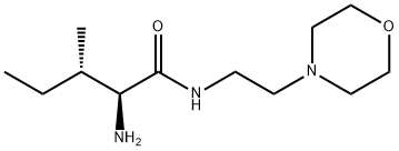 (2S,3S)-2-amino-3-methyl-N-(2-morpholin-4-ylethyl)pentanamide Struktur