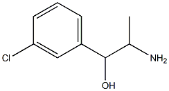 2-amino-1-(3-chlorophenyl)propan-1-ol Struktur