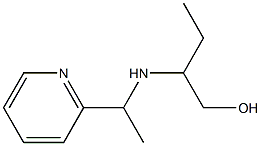 2-{[1-(pyridin-2-yl)ethyl]amino}butan-1-ol Struktur