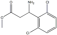 methyl 3-amino-3-(2,6-dichlorophenyl)propanoate Struktur