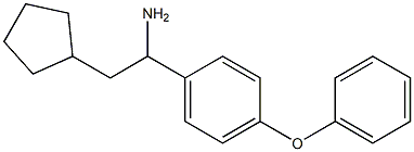 2-cyclopentyl-1-(4-phenoxyphenyl)ethan-1-amine Struktur