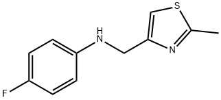 4-fluoro-N-[(2-methyl-1,3-thiazol-4-yl)methyl]aniline Struktur