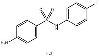 4-amino-N-(4-fluorophenyl)benzenesulfonamide hydrochloride Struktur