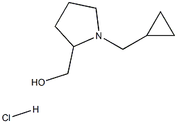 [1-(cyclopropylmethyl)-2-pyrrolidinyl]methanol hydrochloride Struktur