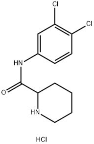 N-(3,4-dichlorophenyl)piperidine-2-carboxamide hydrochloride Struktur