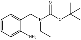 tert-butyl N-[(2-aminophenyl)methyl]-N-ethylcarbamate Struktur