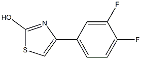 2-Hydroxy-4-(3,4-difluorophenyl)thiazole Struktur