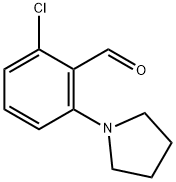 2-chloro-6-(pyrrolidin-1-yl)benzaldehyde Struktur