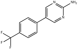 2-Amino-5-(4-trifluoromethylphenyl)pyrimidine Struktur