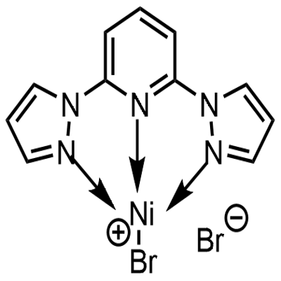 2,6-bis(N-pyrazolyl)pyridine nickel(II) bromide, 1132833-41-0, 結(jié)構(gòu)式