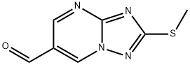 2-Methylsulfanyl-[1,2,4]triazolo[1,5-a]pyrimidine-6-carbaldehyde Struktur