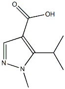 1-methyl-5-(propan-2-yl)-1H-pyrazole-4-carboxylic acid Struktur