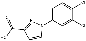 1-(3,4-dichlorophenyl)-1H-pyrazole-3-carboxylic acid Struktur