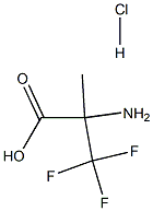 2-amino-3,3,3-trifluoro-2-methylpropanoic acid hydrochloride Struktur