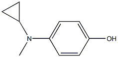 4-(cyclopropylmethylamino)phenol Struktur