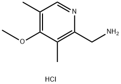 [(4-methoxy-3,5-dimethyl-2-pyridinyl)methyl]amine dihydrochloride Struktur