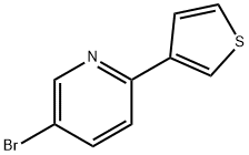 3-Bromo-6-(3-thienyl)pyridine Struktur