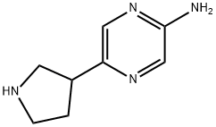 2-Amino-5-(pyrrolidin-3-yl)pyrazine Struktur