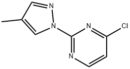 2-(4-Methyl-1H-pyrazol-1-yl)-4-chloropyrimidine Struktur