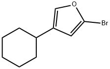 2-Bromo-4-(cyclohexyl)furan Struktur