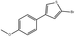 2-Bromo-4-(4-methoxyphenyl)thiophene Struktur