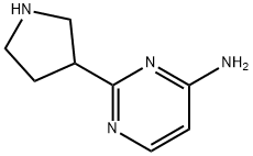 4-Amino-2-(pyrrolidin-3-yl)pyrimidine Struktur