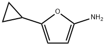 2-Amino-5-(cyclopropyl)furan Struktur