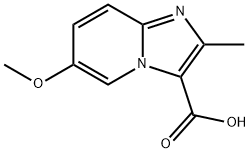 6-methoxy-2-methylimidazo[1,2-a]pyridine-3-carboxylic acid Struktur