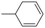 5-Methyl-1,3-cyclohexadiene Struktur