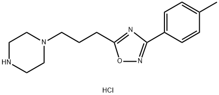 1-{3-[3-(4-methylphenyl)-1,2,4-oxadiazol-5-yl]propyl}piperazine dihydrochloride Struktur