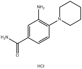 3-AMINO-4-PIPERIDIN-1-YLBENZAMIDE HYDROCHLORIDE Struktur