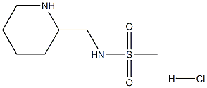 N-(piperidin-2-ylmethyl)methanesulfonamide hydrochloride Struktur